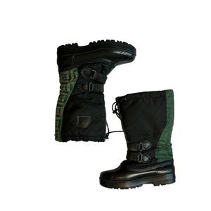 Sorel Womens Winter Boots Size 6 Black Green Closed-toe Casual Snow Warm